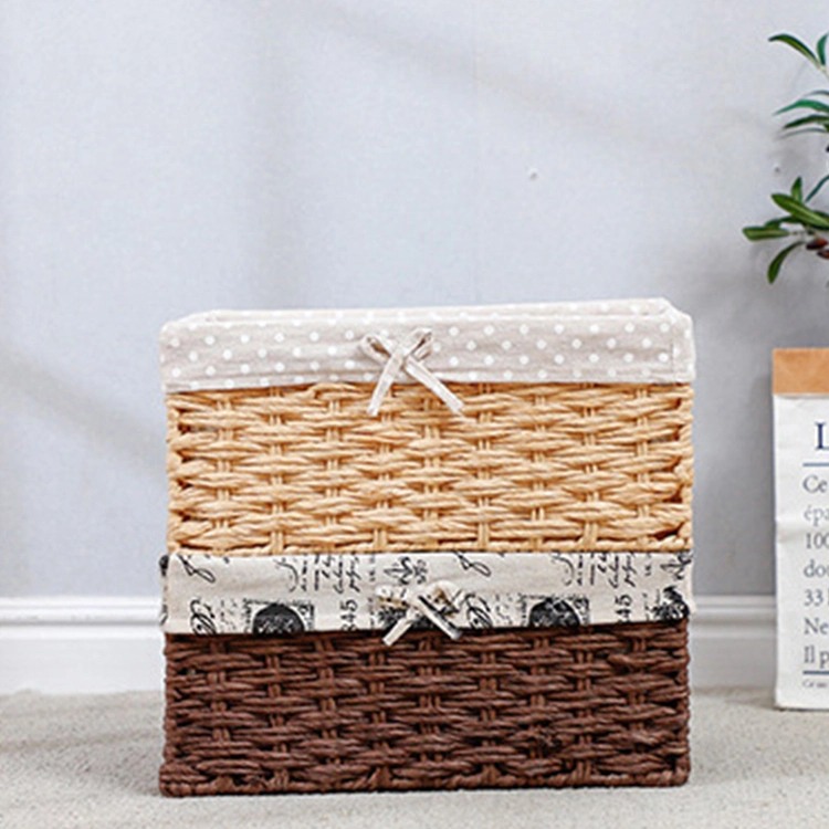 Woven Basket Desktop Toys Sundry Snacks Food Decorative Storage Baskets