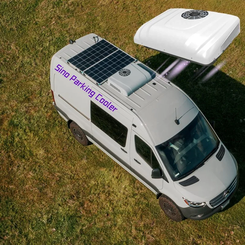 Van RV inversor otro sistema de aire acondicionado coche auto 24V 12V 12 Volt Motorhome techo camión cabina techo eléctrico techo Aire Acondicionador con CE
