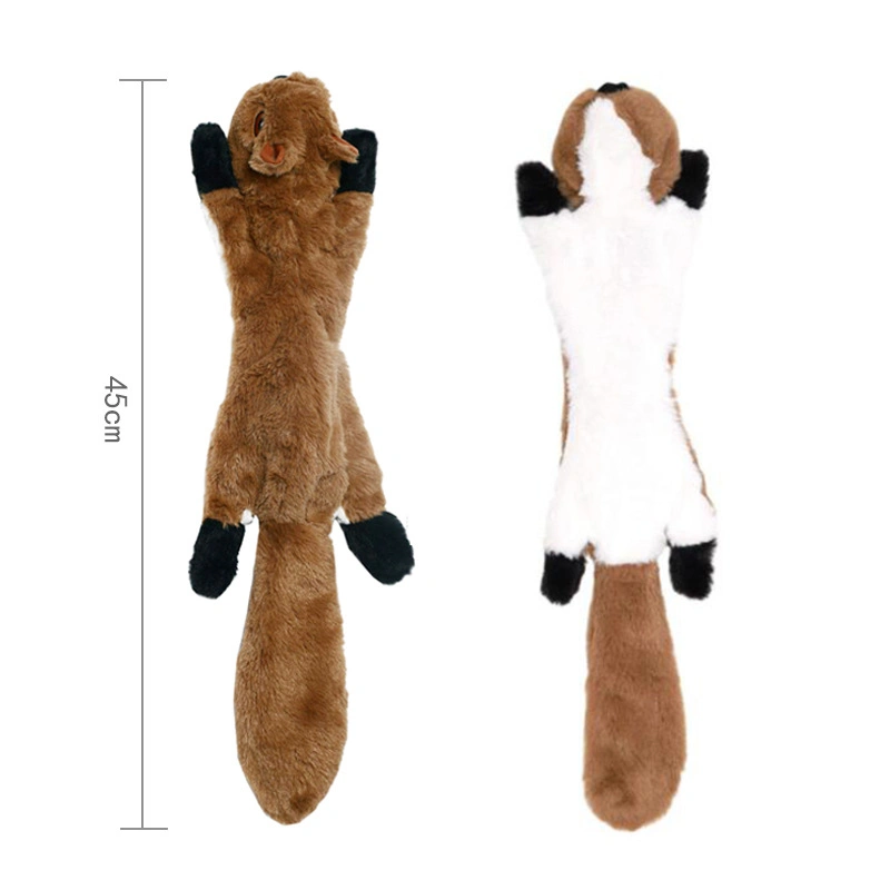 Juguete de arrugas Squeaky no retose animales Perro de peluche Perro de juguete