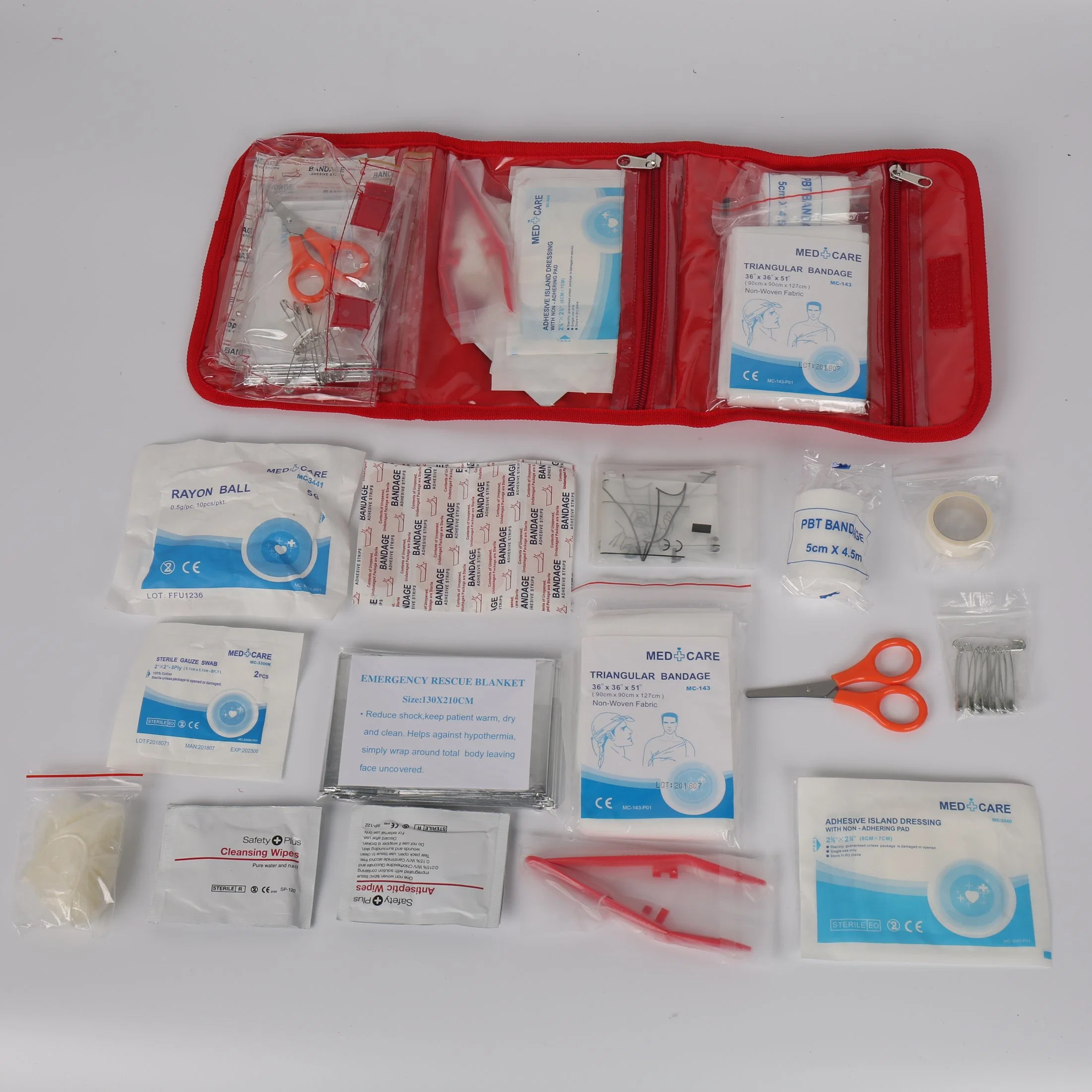 Camping de emergencia Bolsa de viaje portátil Car Kit de primeros auxilios