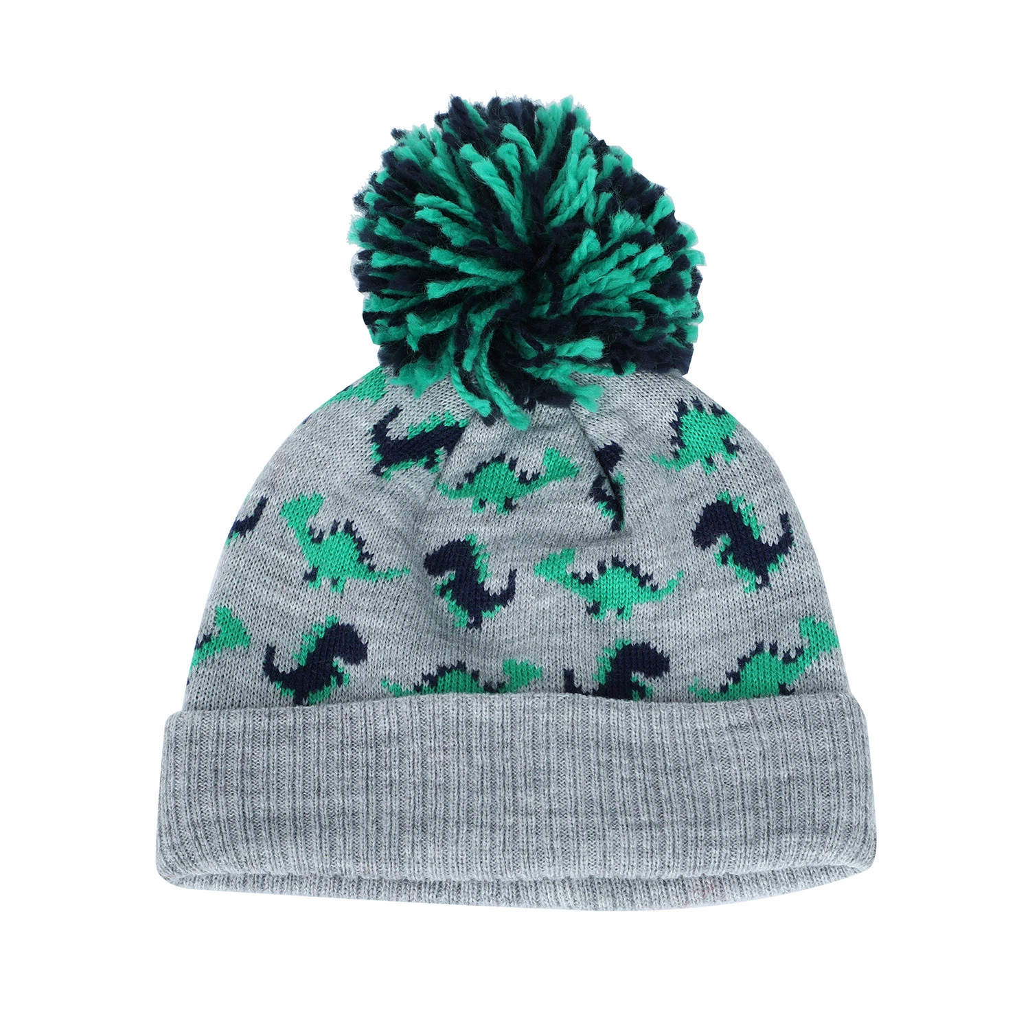POM POM Thick Cuff Knitted Winter Warm Cap Beanie Hat