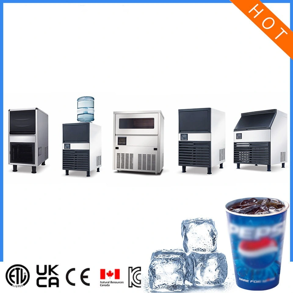 Bullet Hotel Restaurant Kitchen Refrigeration Equipment Large Capacity Commercial Ice Cube Maker