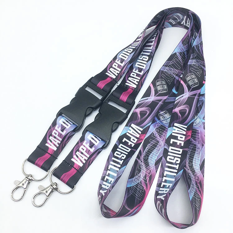 Promotional Custom Printed Neck Polyester Lanyard with Logo Free Sample