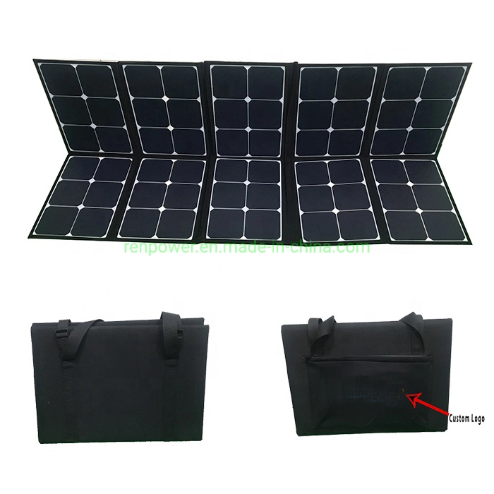 Couverture solaire pliable 18V 200W Panneau solaire pliable Sunpower cellule sac du chargeur de 200 W