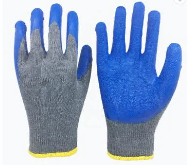 Cheap Work Gloves Cotton Shell Latex Coated Knit Work Gloves