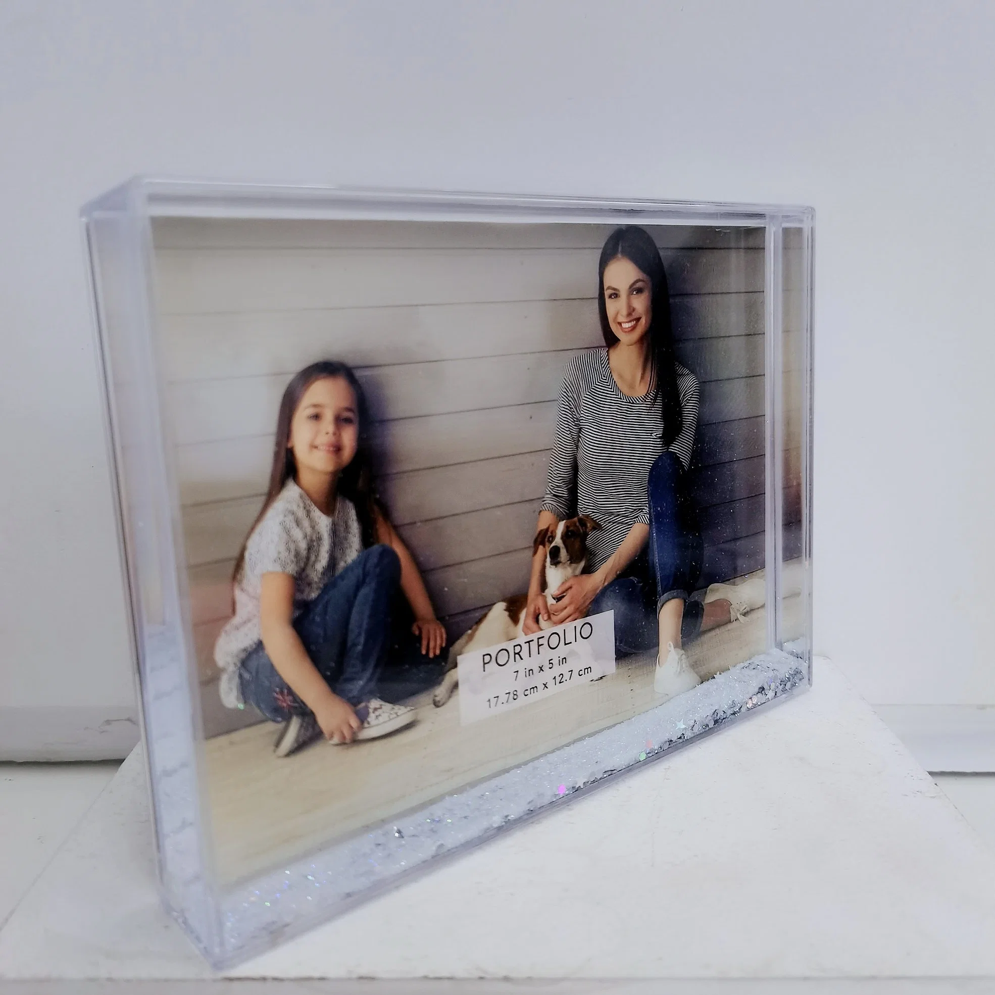 Wholesale/Supplier Price 5*7 Inch Liquid Glitter Photo Frame for Souvenir Gift