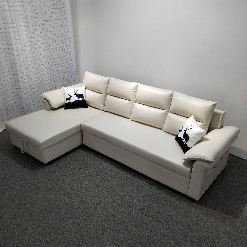 Simple Luxury Modern Design L Shape Sofa Set Nordic Style Home Furniture Storage Leisure Folding Sofa Bed