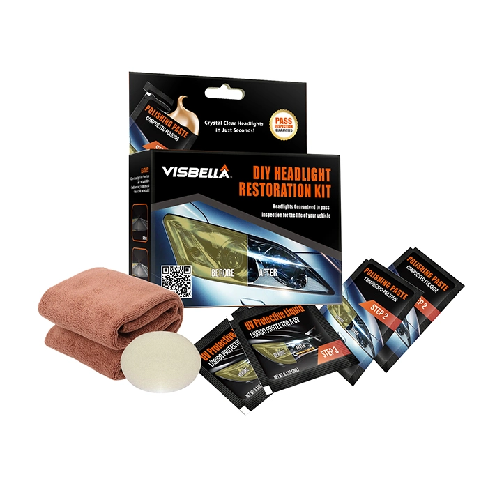 Visbella DIY Headlamp Restoration Headlight Polish Cleaning Kit