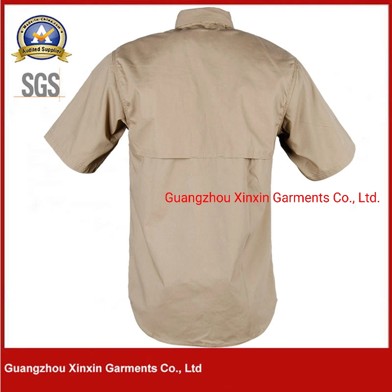 Professional Mens Military Police Style Khaki Shirts Uniform (W2113)