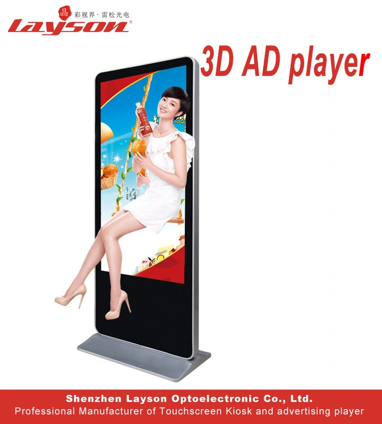 55 polegadas piso interior Rede Permanente Publicidade Multimídia Player Digital Signage Player Ad Cor visor LCD