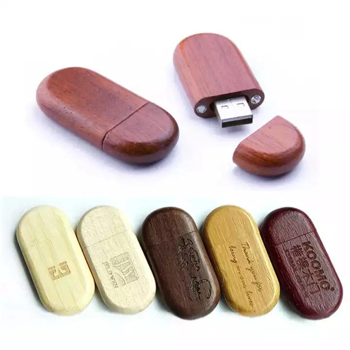 Custom Logo mit Box Wood Memoria USB 8GB 16GB 32GB 64GB Wooden USB Memory Stick Wooden USB Flash Drive