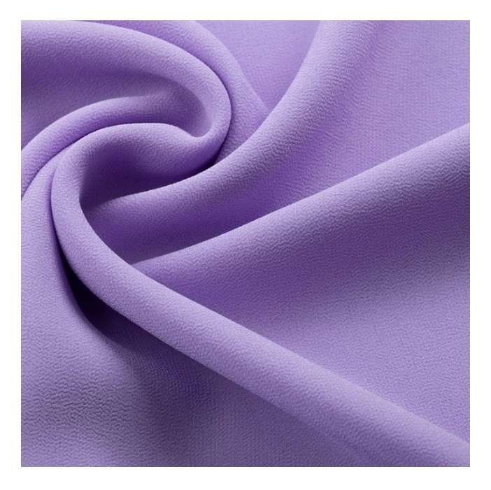 100% Polyester Imitated Hemp Stretch Soft Hand Feeling Shirts Spandex Fabric for Woman Dress