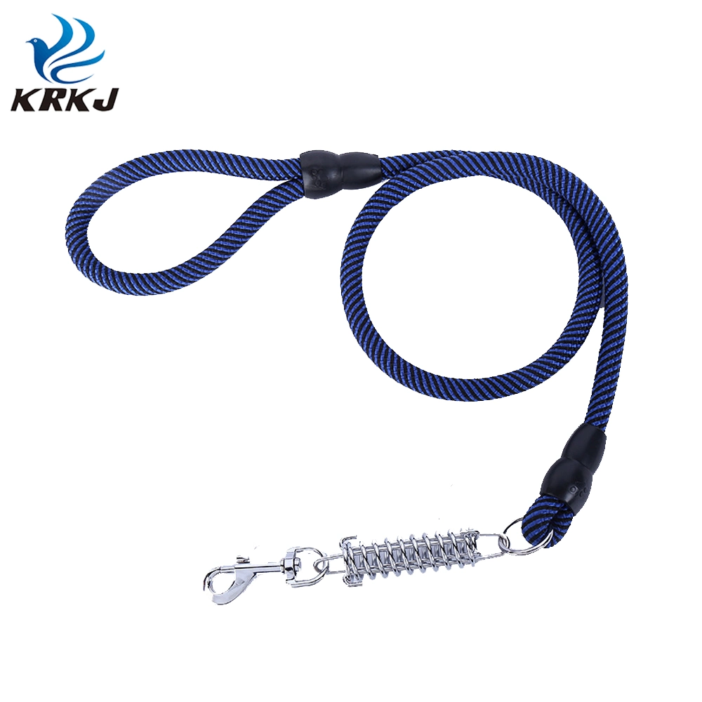 Tc1112 Nylon Buffer Rope Leash Dog Lead with Spring Design for Pet