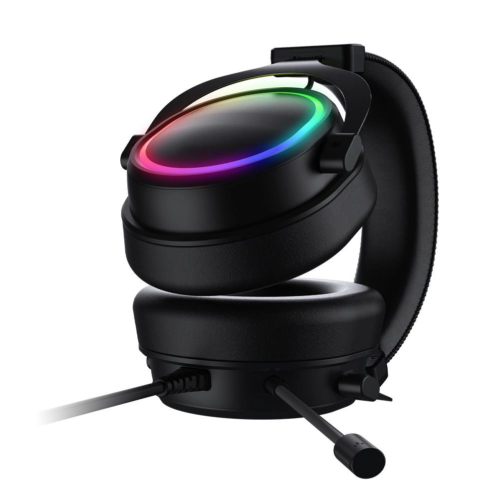 RGB-подсветка Проводные наушники 7.1 Virtual Surround Sound PC Gaming Гарнитура