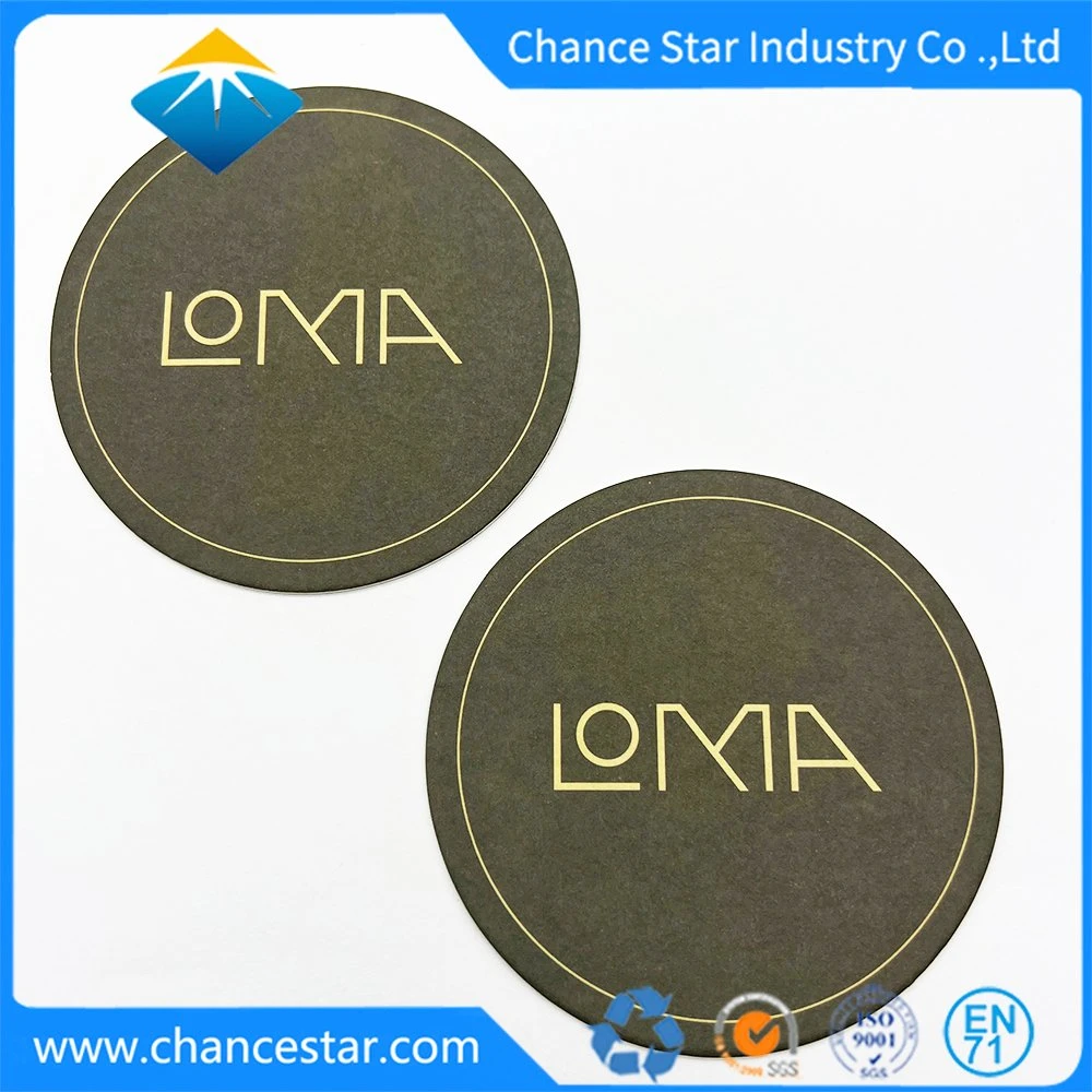 Promotional Gift Cardboard Coaster Paper Pulp Drink Coaster