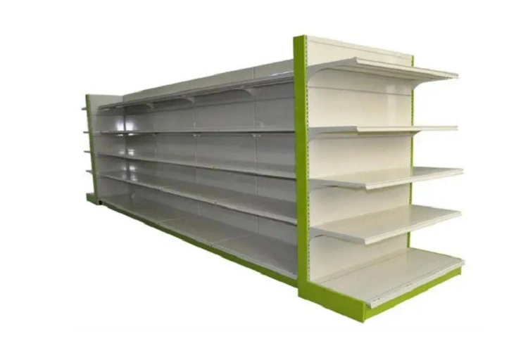 Retail Gondola Shelves Goods Display Racks Supermarket Metallic Shelves