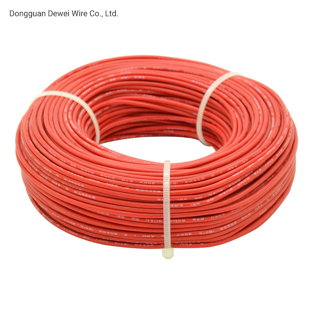 22 AWG Alambre aislado de silicona de alambre de cobre desnudo UL3211