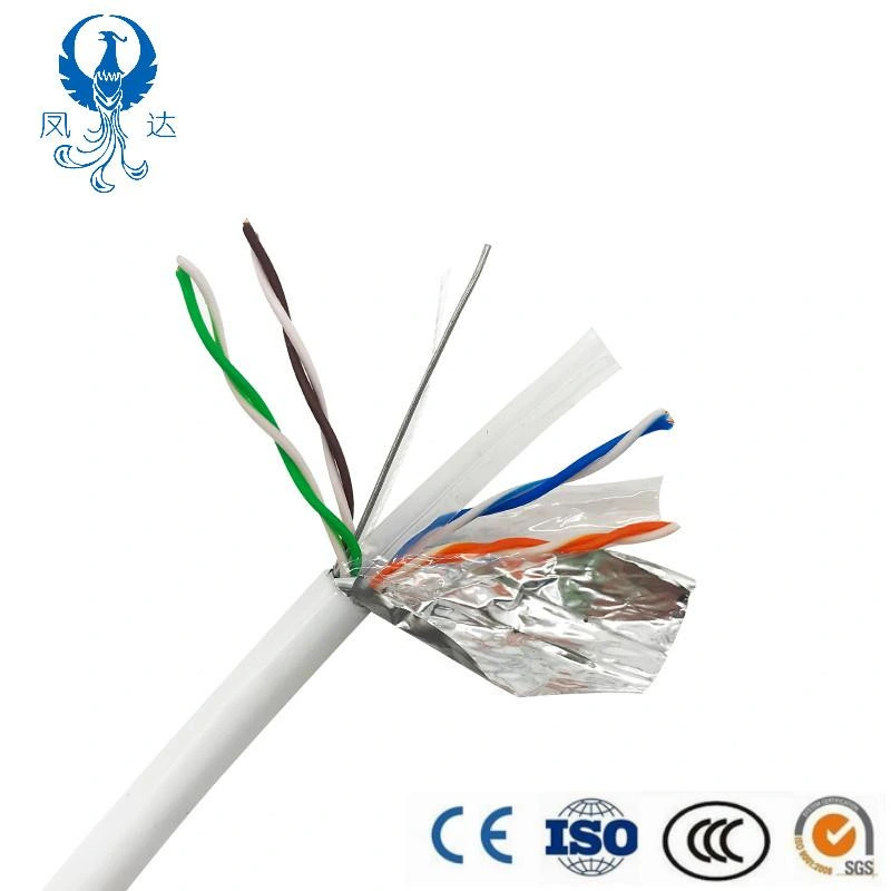 Certificados UTP Cat 5e FTP CAT6 CAT6SFTP un sólido cable 23AWG Poe LAN