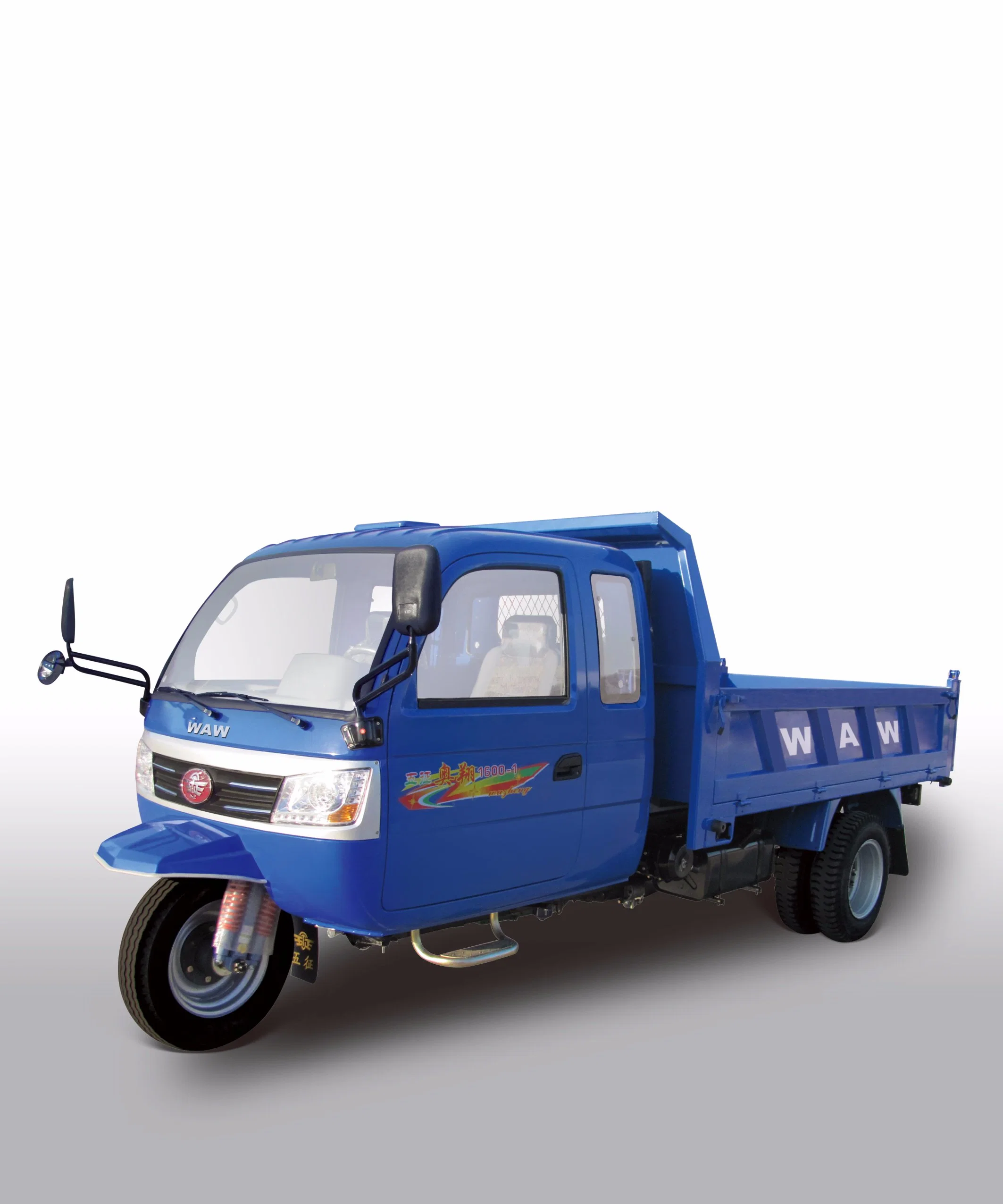 WUZHENG Closed Cargo Diesel Motorized 3-Wheel Tricycle with Cabin From China