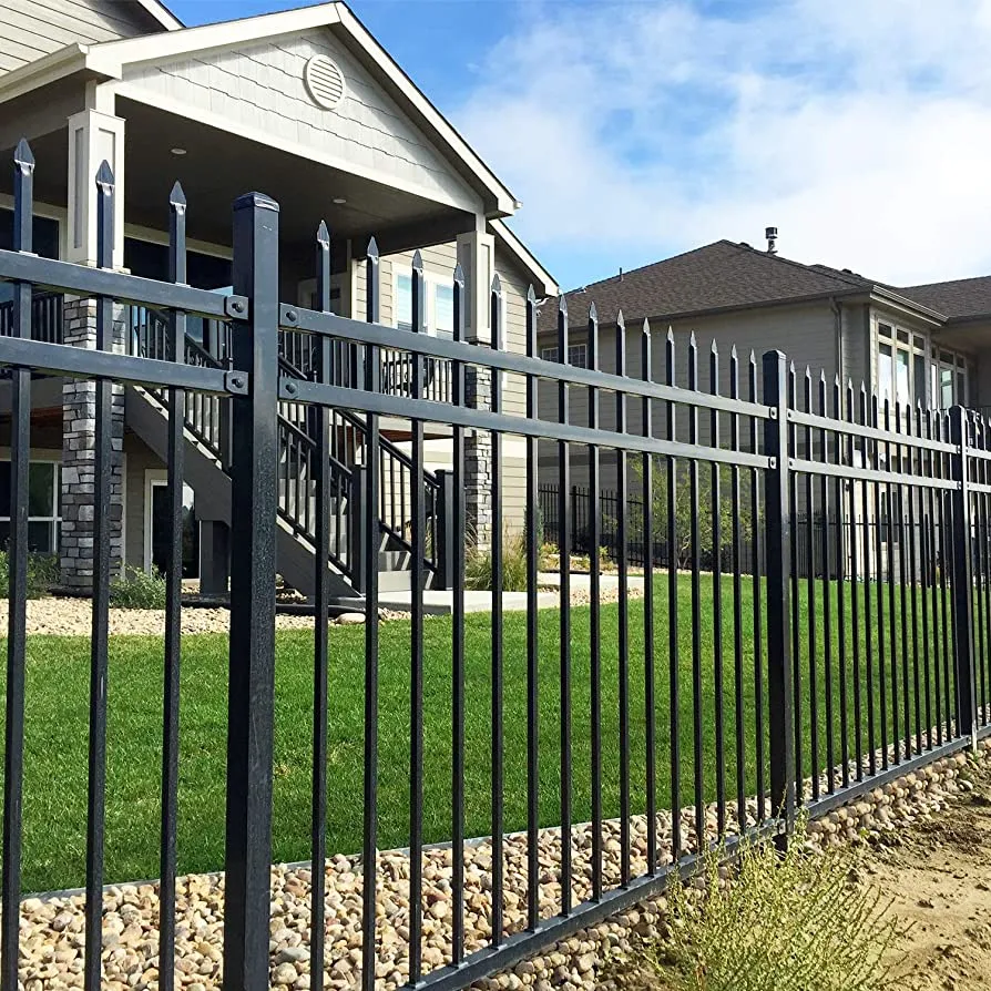 China Manufacturer Rack Steel Fencing Wrought Iron Fortresssheild Durable Steel Rackable Fence Width 90.5"