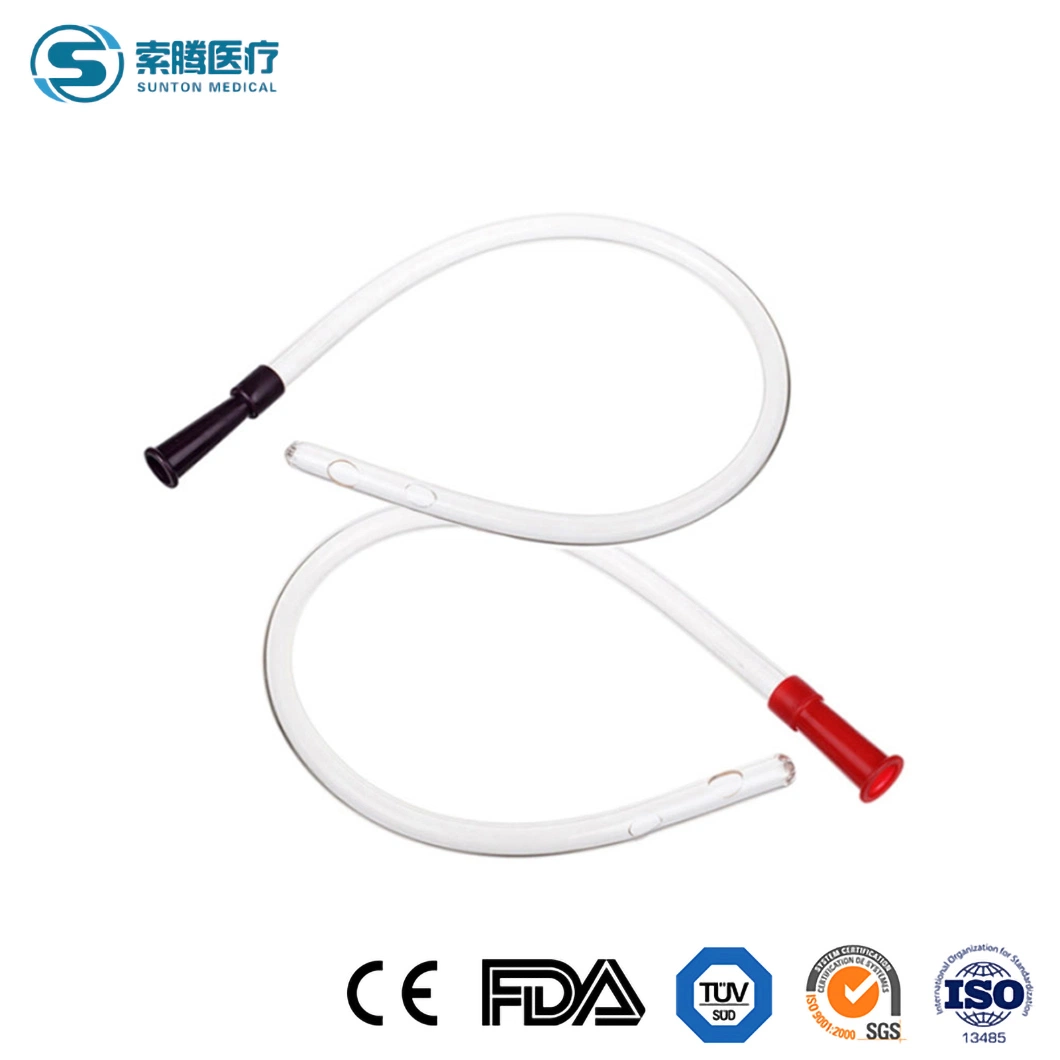 Sunton China Disposable Female Male Catheter Two Way Three Way Urethral Catheter Nelaton Catheter Sample Available PVC Material Foley Catheter Suppliers