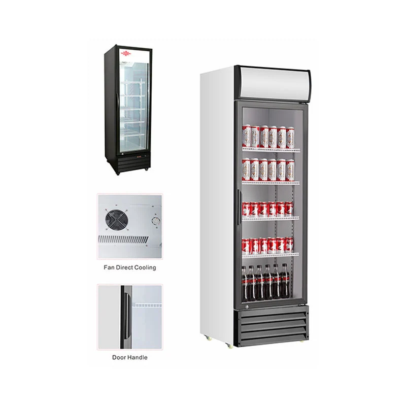 Commercial Beverage Single Upright Display Refrigerator Cooler Cola Showcase Refrigerator