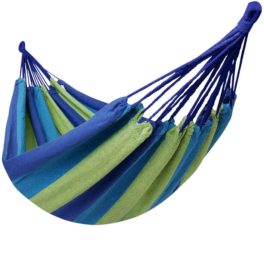 Outdoor Cotton Canvas Hammock Portable Camping Hammock Swing