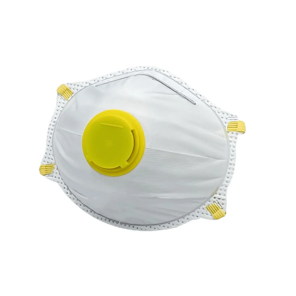 CE ISO13485 Anti Dust 4-lagige Einweg-FFP2-Cup-Maske Mit Halbmaske für Ventilfilter