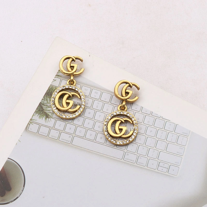 Wholesale/Supplier Luxury Jewelry Famous Brand Stud Earrings Gg Women Inspired Designer Earrings Popular Brand Hoop Earring