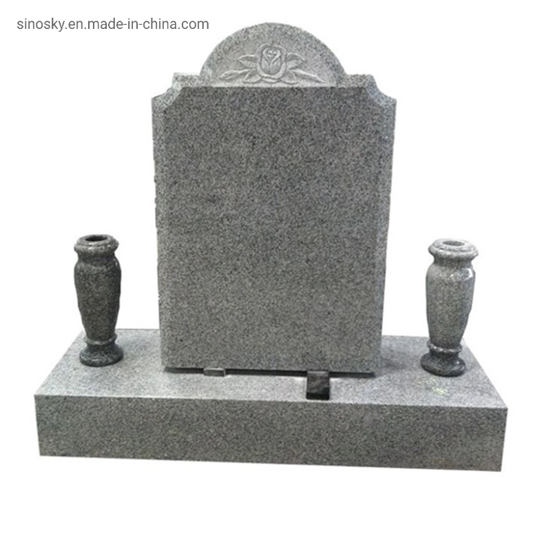 Headstone granito cinza na China