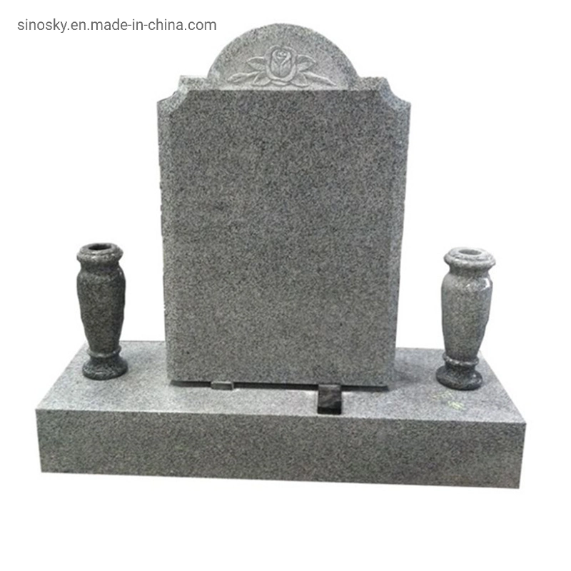 Серый гранит Headstone сделать в Китае