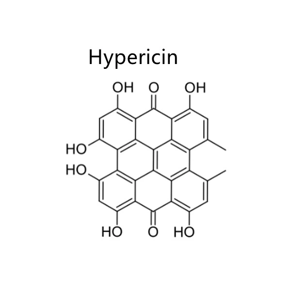 Extrait naturel de millepertuis hypericine cas 548-04-9