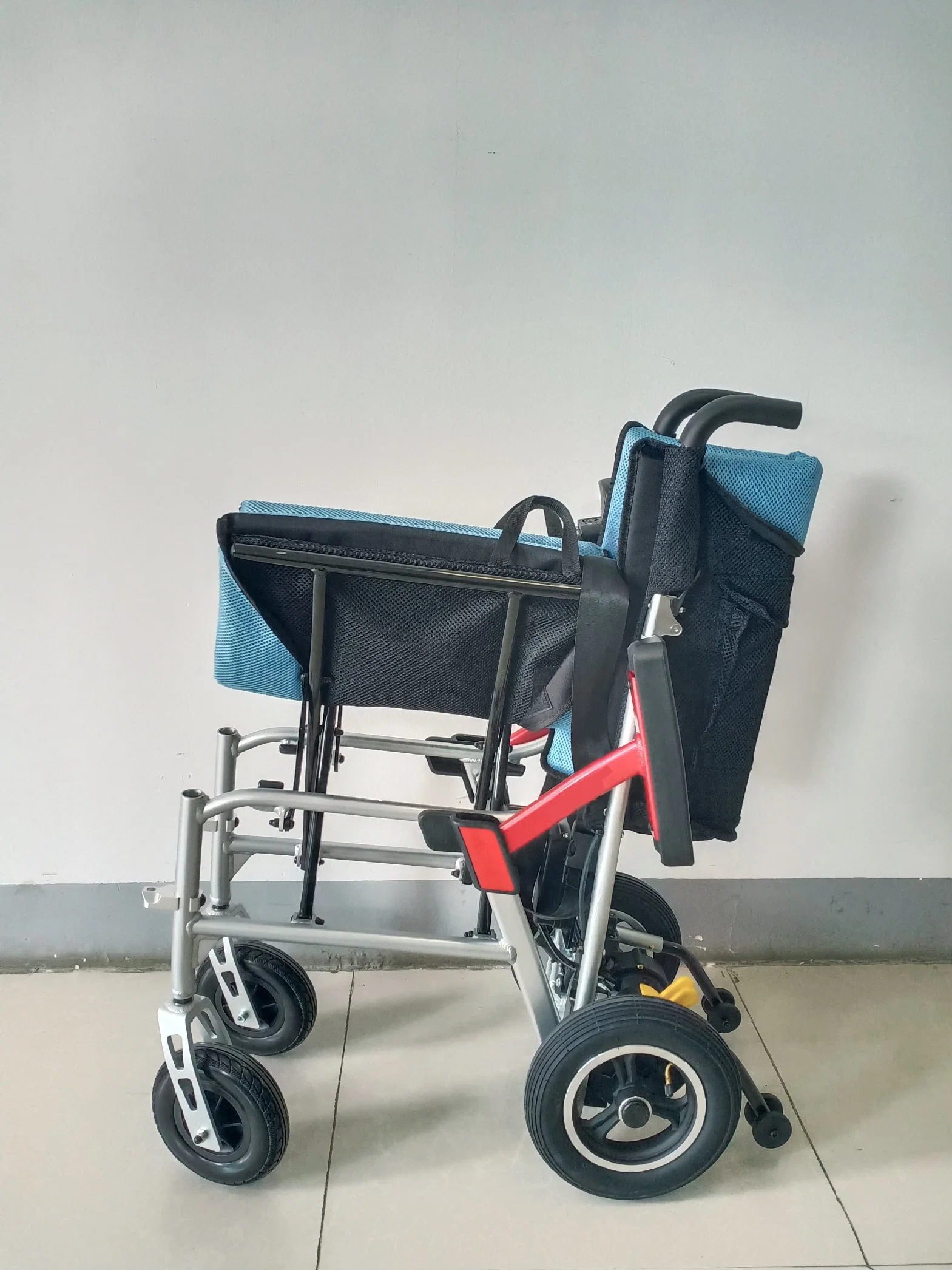 Foldable Super Light Electric Power Assist Wheelchair Handicapped Power Wheelchair Lightweight