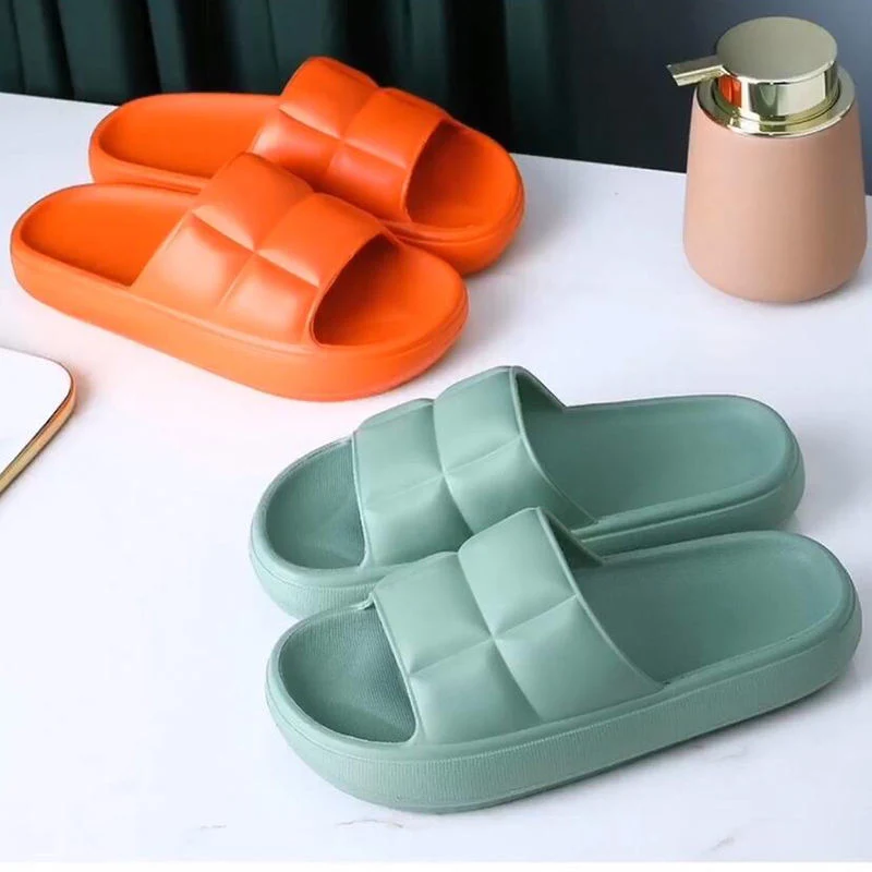 Summer Thick Bottom Bath Non-Slip Home Kawai Female Slipper Cute Platform Sandals