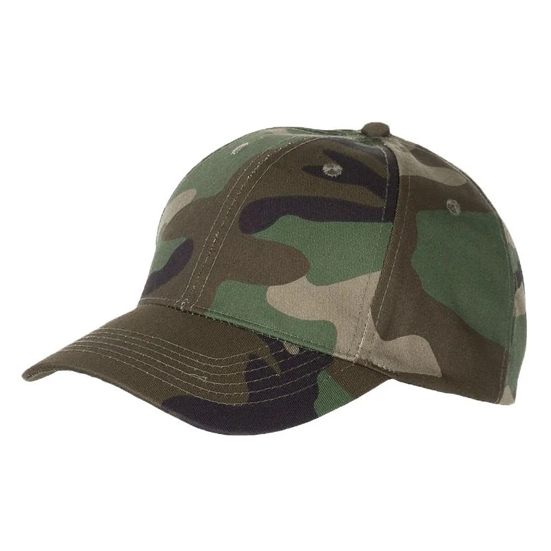 Hot Sale Woodland Camouflage Gorra táctica ajustable Casquette para Hombres