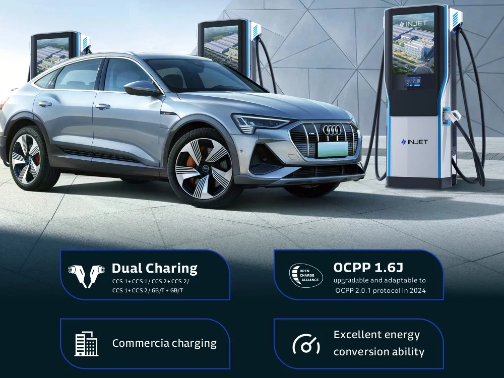 2023 Super Septiembre Nuevo llegada vehículo eléctrico Suelo montado en Alto Cargador de CC Power 60 120 180 240 kW CCS EV