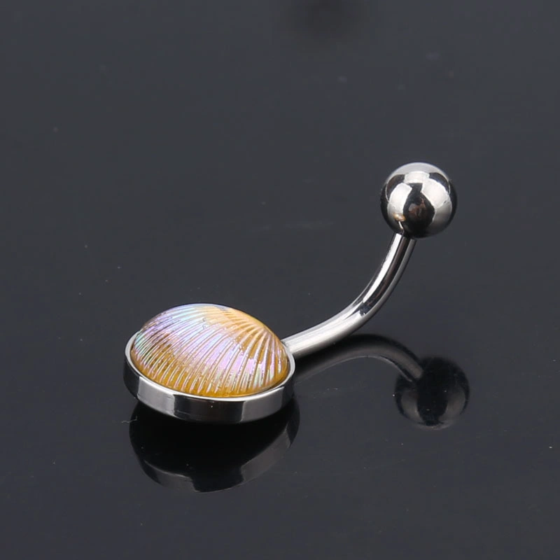 Anti Allergy Round Color Stainless Steel Belly Button Rings