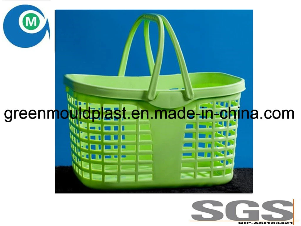 China OEM Large New Design Plastic Injection Shopping Basket Mould Manufacturer