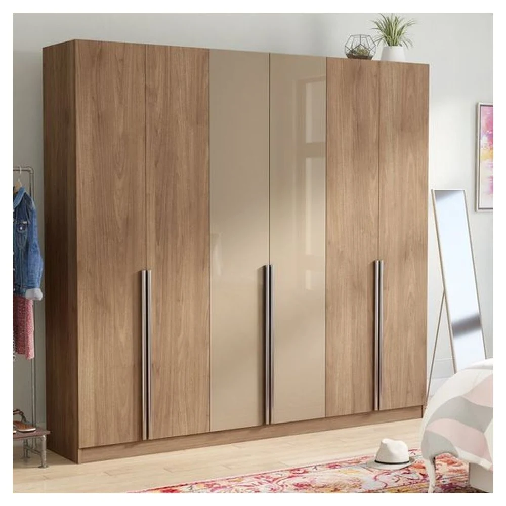 Prima Modern Popular Style Elegant Living Room Furniture Wooden Material Clothes Open by Hinge Wardrobe