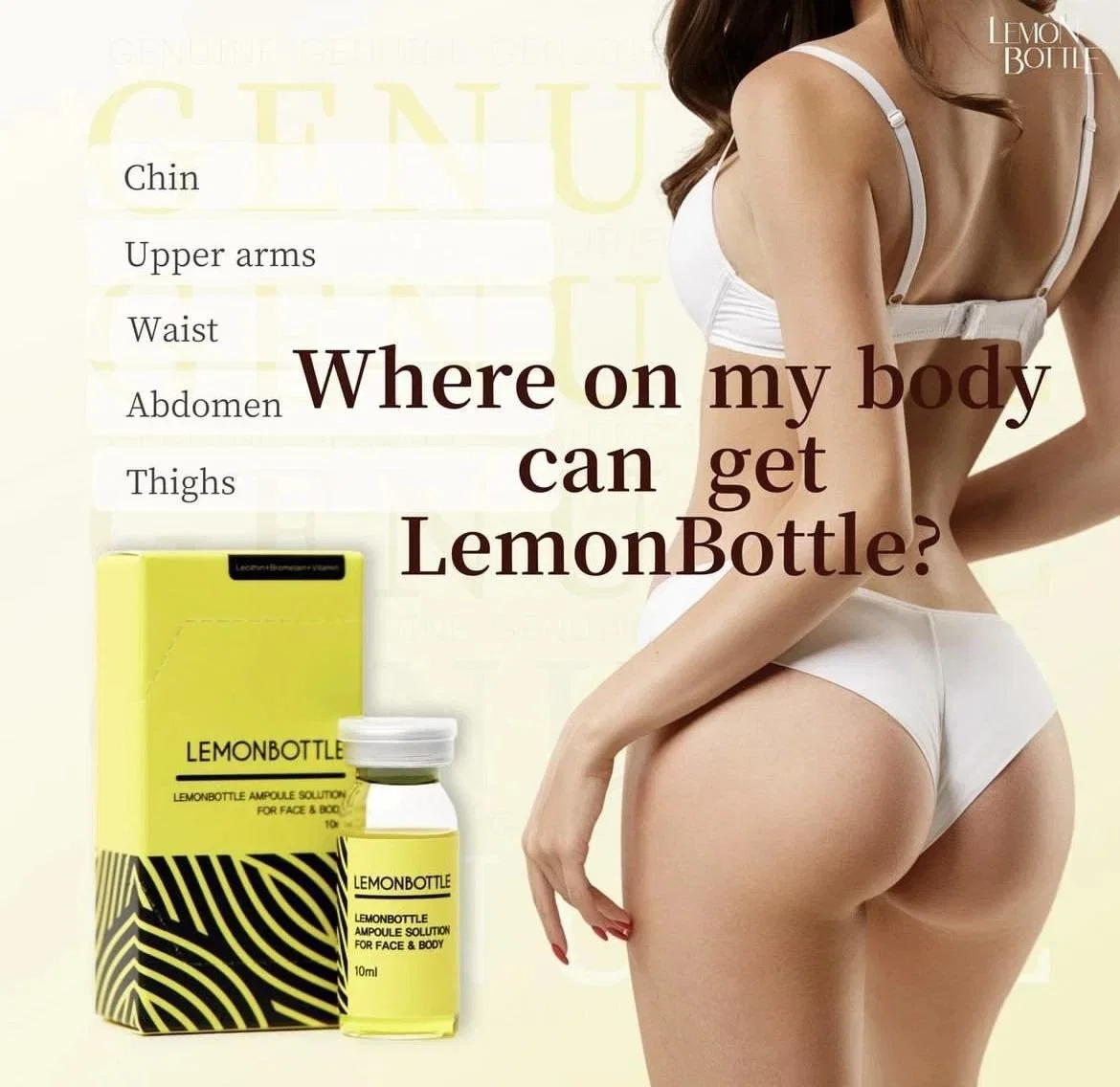 Лимонная бутылка Лучшее растворение жира и потеря веса безопасно И эффективный Kabelline Lipo Lab V-Line Aquelyx Laennec placenta Neuramis Юйре