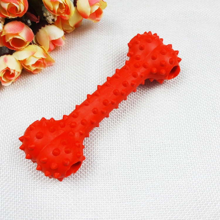 Customized Rubber Pet Accessories Puppy Bone Silicone Chew Toy Eco-Friendly Chew Toys for Dogs