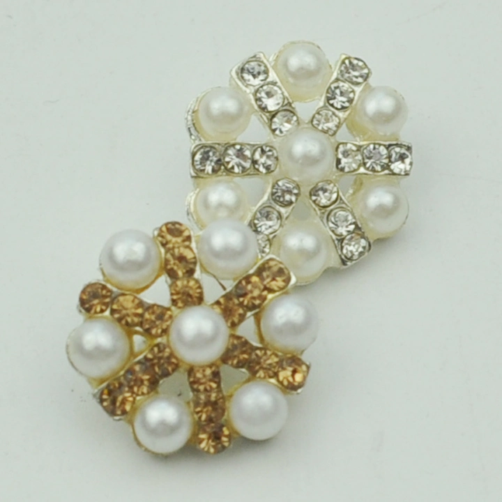 Fashion Pearl Metal Buttons Accessories for Dress