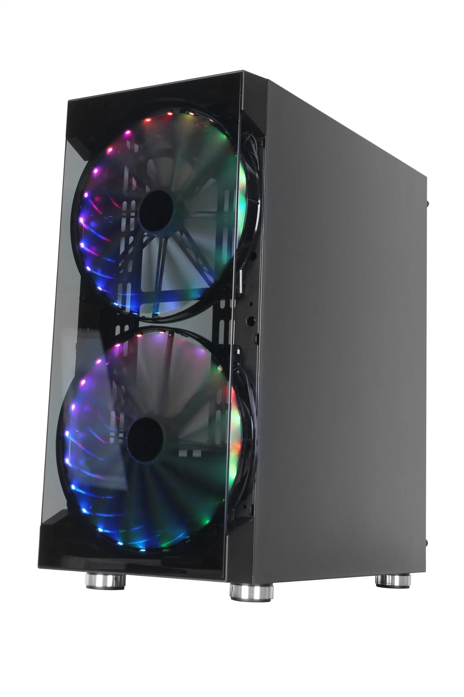 Nouveau design de mode tour de verre avant complète ATX Gaming Computer