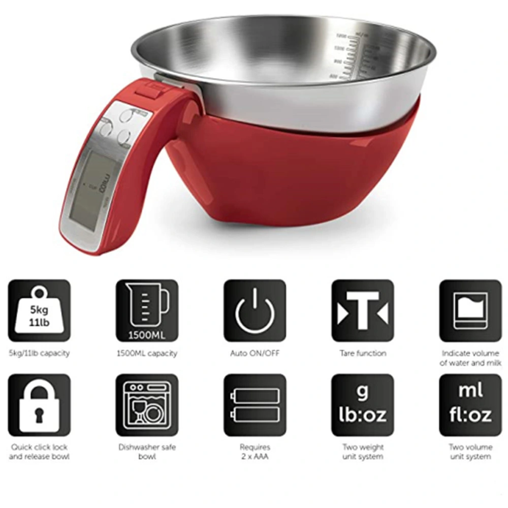 Kitchen Scales Equip Range 3-in-1 Digital Scales with Jug