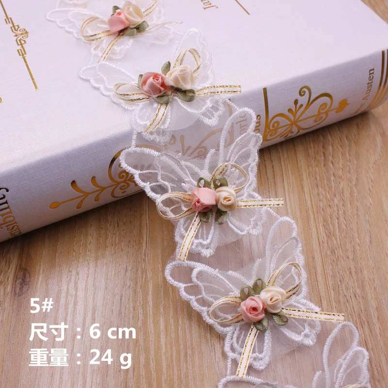 New 3D Embroidery Nail Bead Water Soluble Lace Clothing Home Textile Headdress Accessories