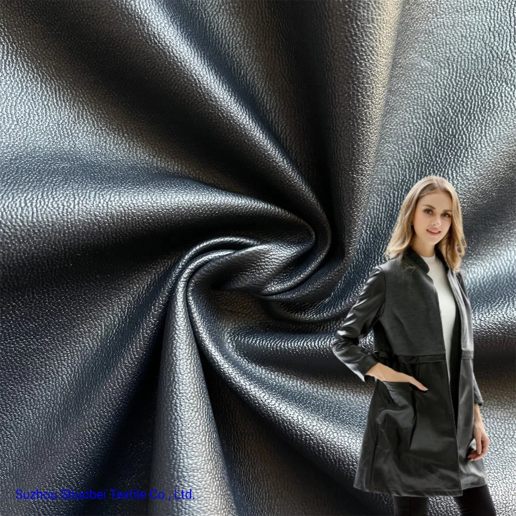 Artificial Semi-PU Soft Leather for Coats and Casual Wear