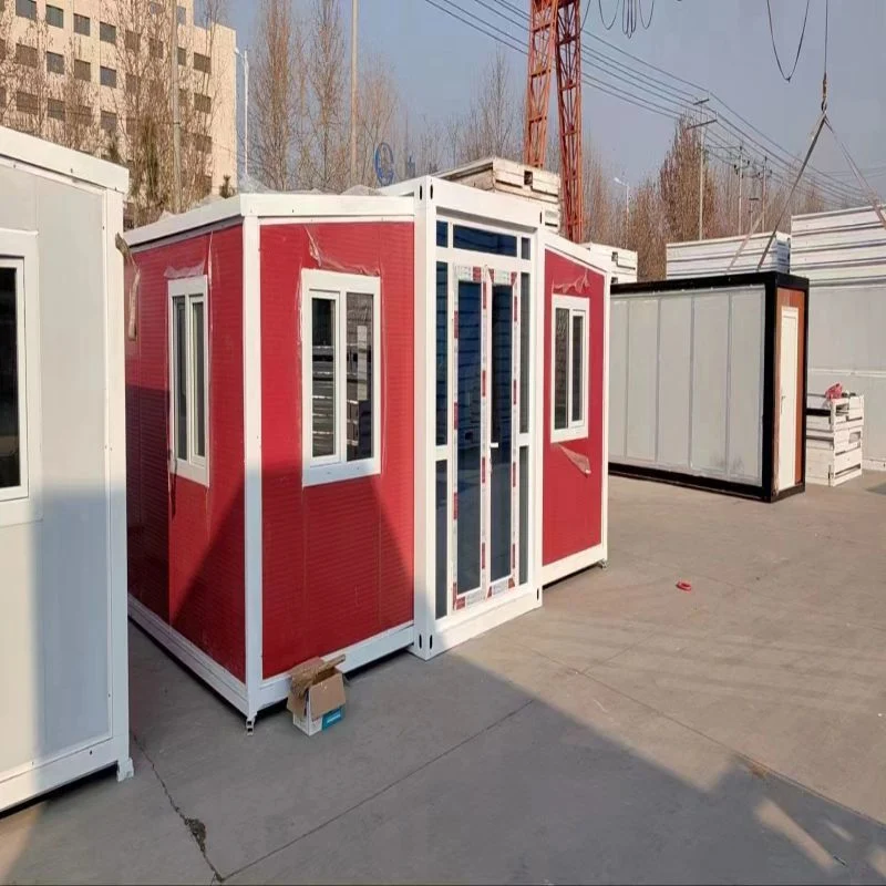 Double Wing Folding Temporary Offices Customized Prefab House Mobile Housing