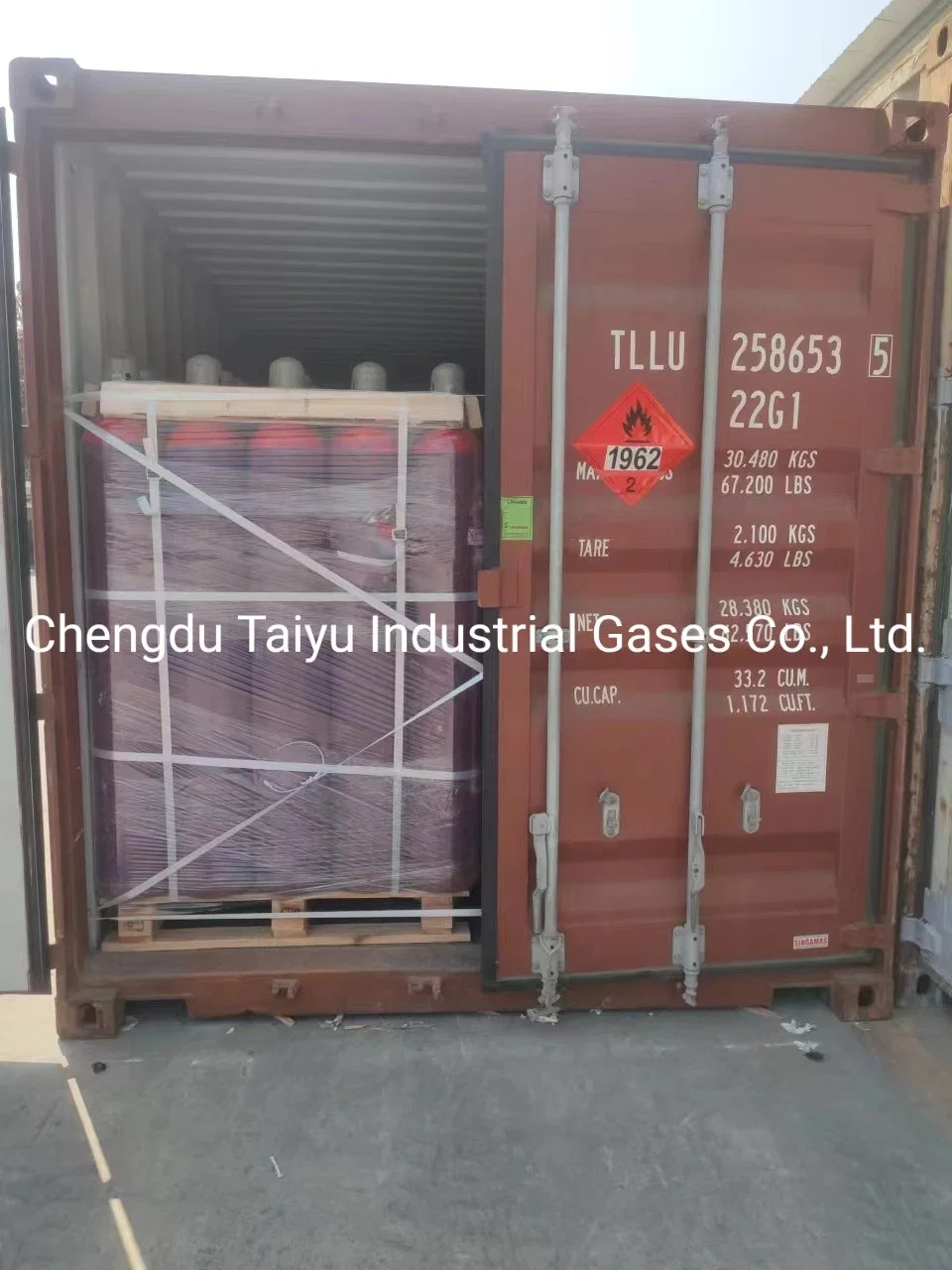 99.95% Purity Ethylene C2h4 Gas 13kg/47L in Hot Sale