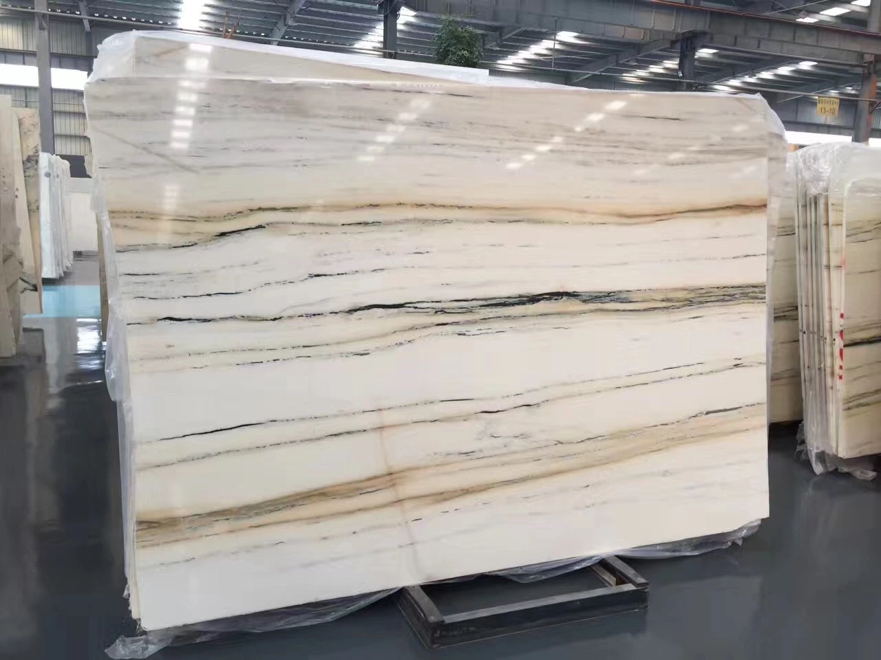 Polished Pure Royal Jade Marble Ice White Slabs Interior Decoration/Flooring Tiles