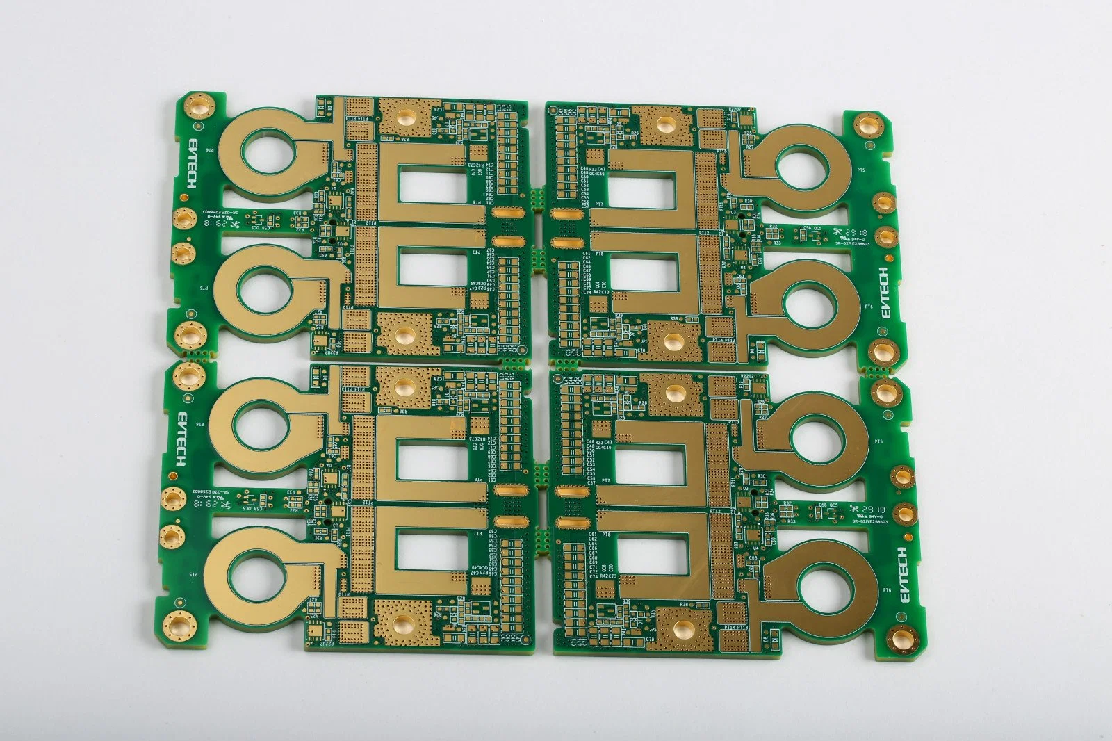 Carte de circuit imprimé multicouche, 12 de la couche d'immersion Carte à circuit imprimé avec de l'or, le disque d'or, Blind Vias, Spécial totale